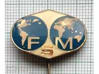 6974 Badge - FSM World Federation of Trade Unions