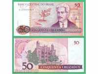 (¯`'•.¸   БРАЗИЛИЯ  50 крузадо  1986  UNC   ¸.•'´¯)