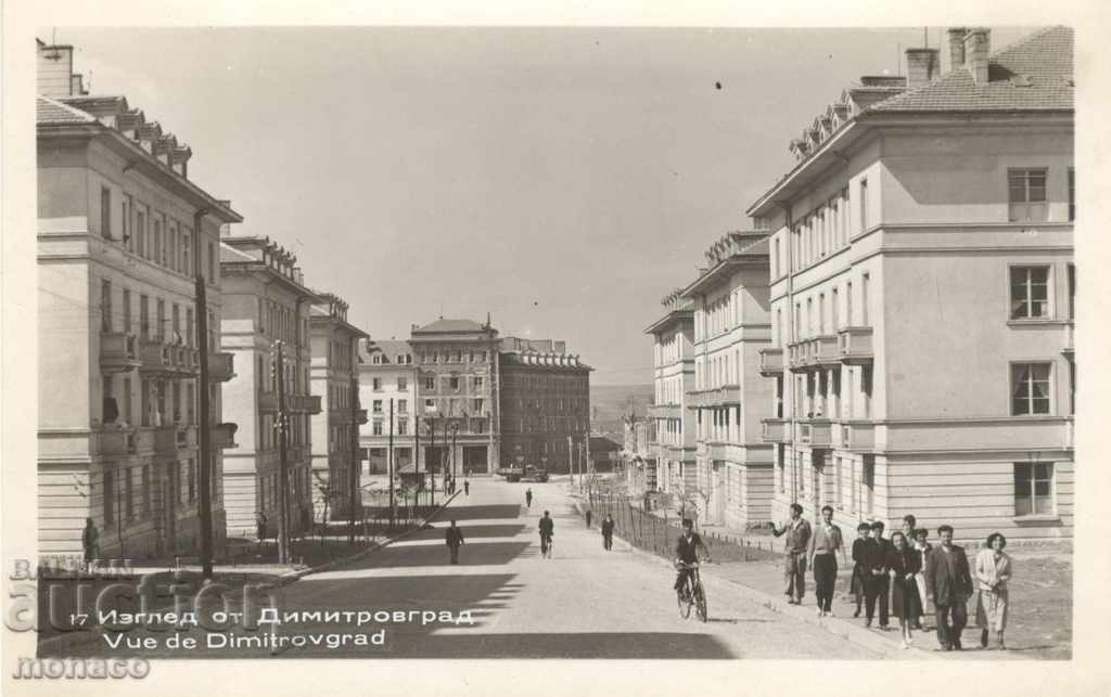 Old postcard - Dimitrovgrad, View
