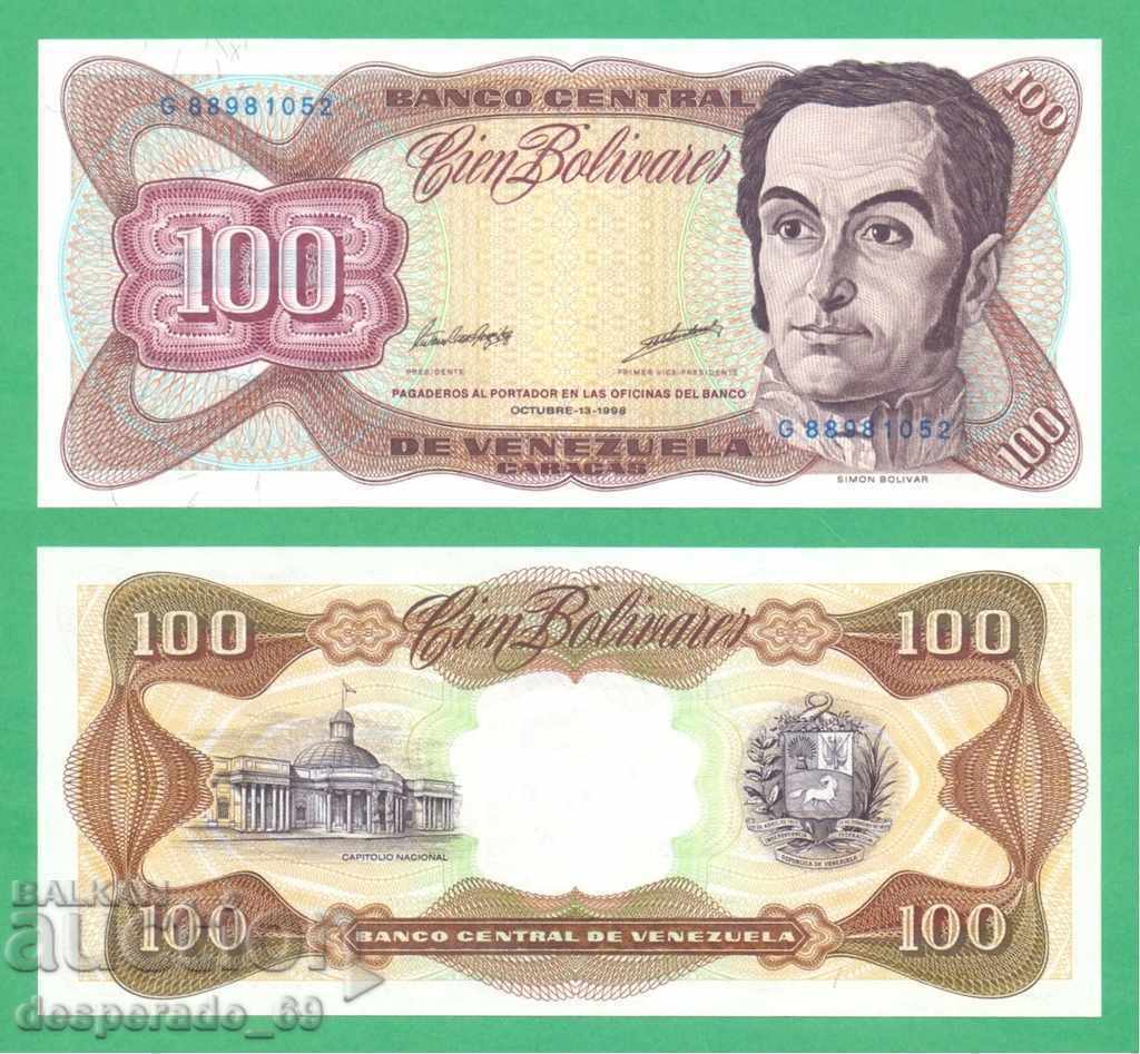 (¯`'•.¸ VENEZUELA 100 Bolivar 1998 UNC ¸.•'´¯) (¯`'•.¸ VENEZUELA 100 Bolivar 1998 UNC ¸.•'´¯)