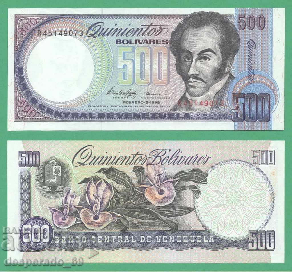 (¯` '• Venezuela 500 bolÃvares. 1998 UNC ¸. •' '¯)