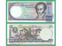 (¯`'•.¸ VENEZUELA 500 bolivari 1998 UNC ¸.•'´¯)