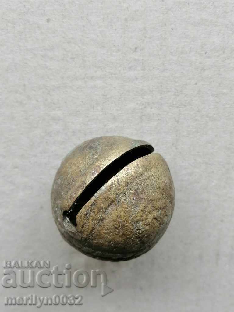 Auction Bronze "nut" type horse cart bell - 19th century Auction Bronze "nut" type horse cart bell - 19th century