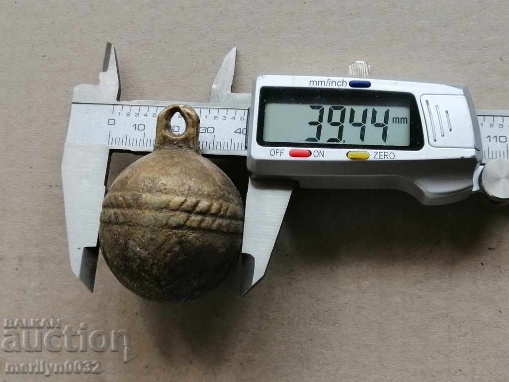 Delivery of Bronze "nut" type horse cart bell - 19th century Delivery of Bronze "nut" type horse cart bell - 19th century