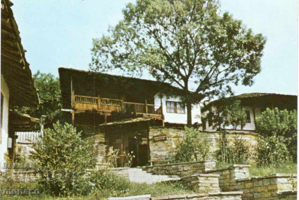 Old postcard - Lovech, Old houses in "Varosha" district