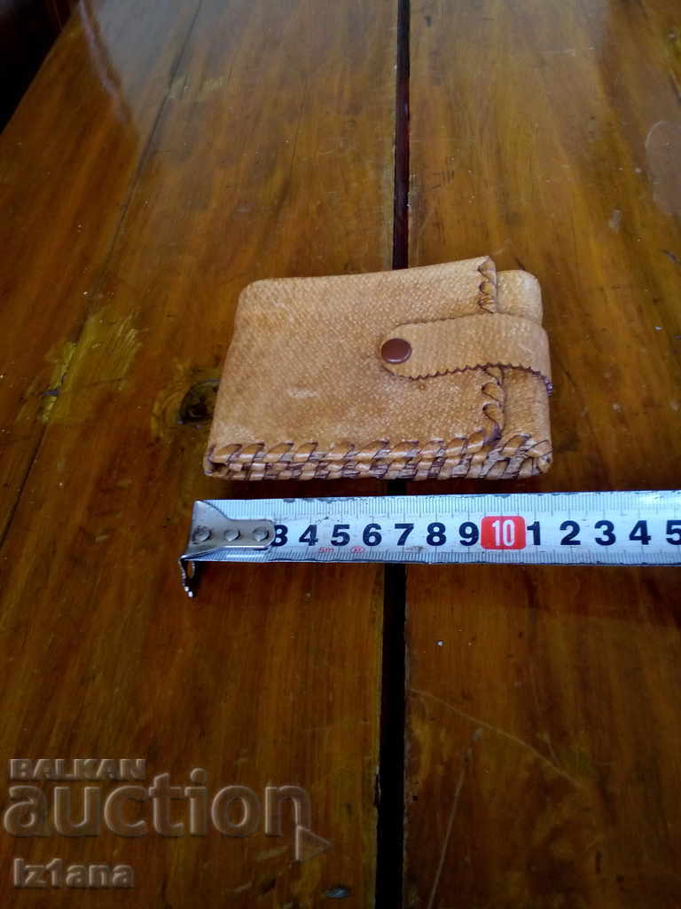 Old leather wallet, purse - 6 Old leather wallet, purse - 6
