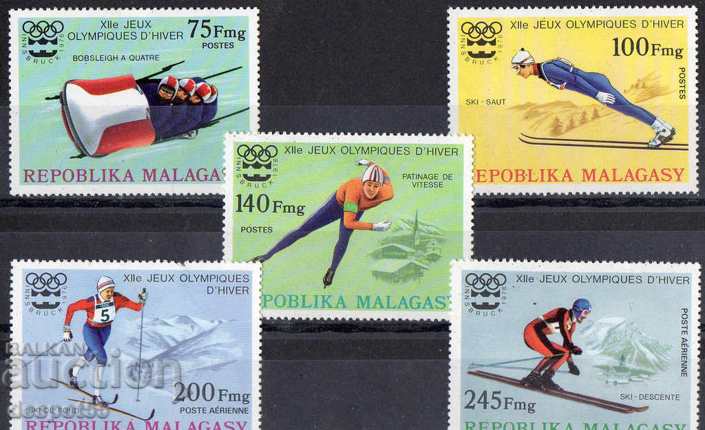 1976. Madagascar. Jocurile Olimpice de iarnă, Innsbruck - medaliați