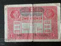 Bancnotă - Austria - 2 kroner 1917.