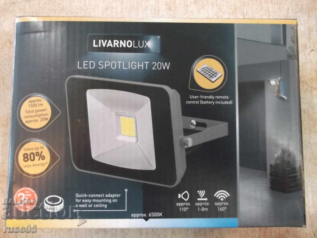 Прожектор "LIVARNOLUX - LED 20 W" нов