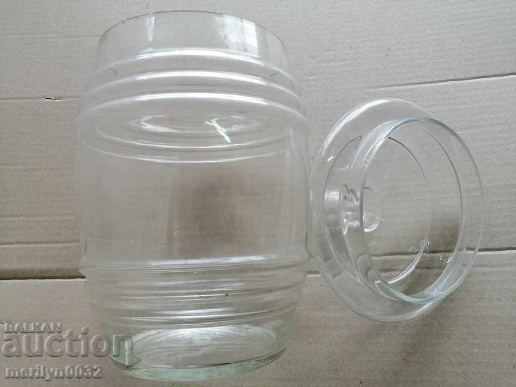 Аукцион Стъклен немски буркан за бонбони бутилка Аукцион Стъклен немски буркан за бонбони бутилка