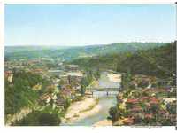 Card Bulgaria Lovech Overview with Covered Bridge *