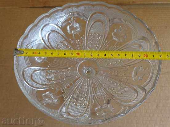 Crystal glass fruit bowl, bowl, candy, glass with price 69.00 BGN | € 35.28