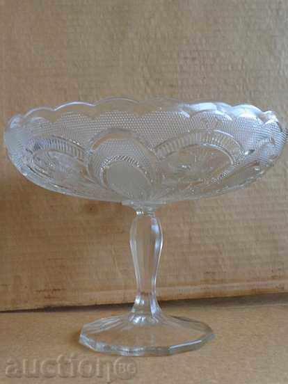 Crystal glass fruit bowl, bowl, candy, glass