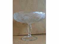 Crystal glass fruit bowl, bowl, candy, glass