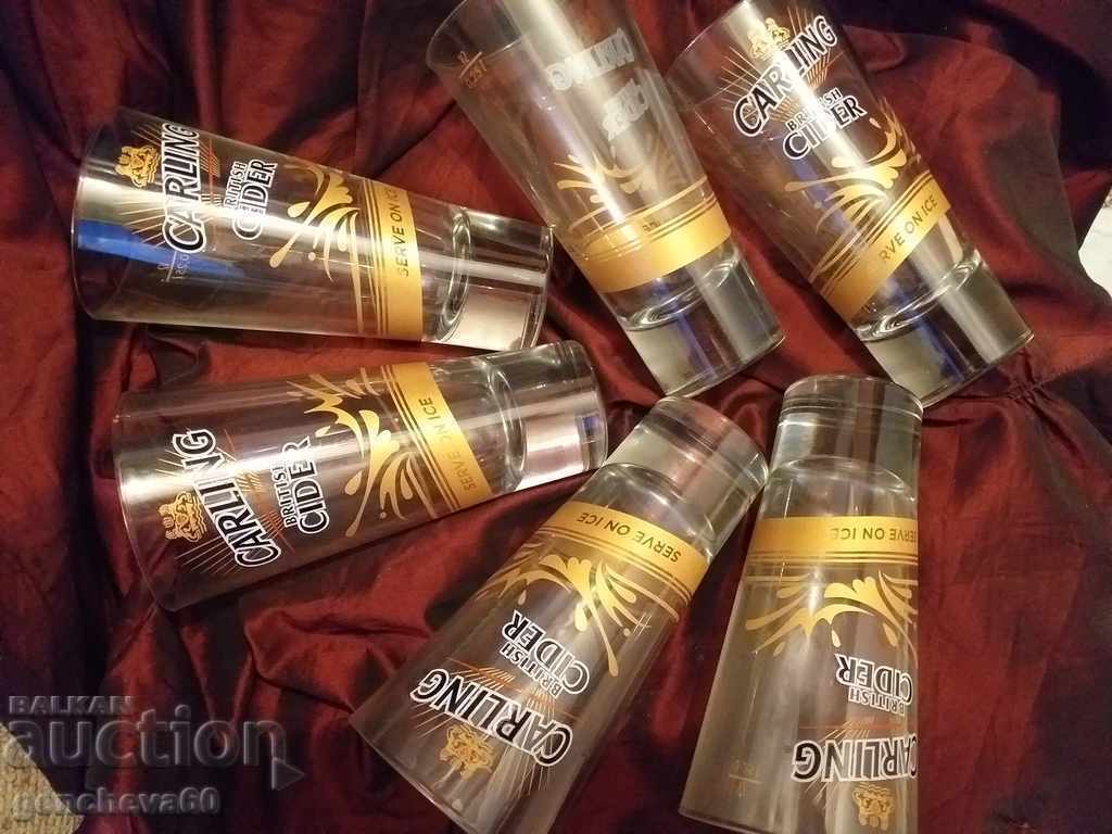 Сервиз стъклени чаши ,, CIDER/BRITISH " - 6