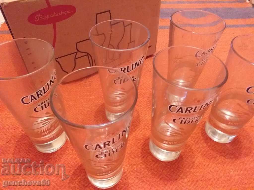 Сервиз стъклени чаши ,, CIDER/BRITISH "
