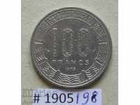 100 франка 1975  Габон
