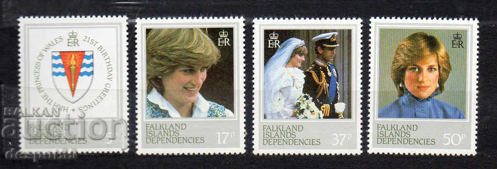 1982. Νήσοι Φώκλαντ. Τα γενέθλια της Ντίνα, Πριγκίπισσα της Ουαλίας.