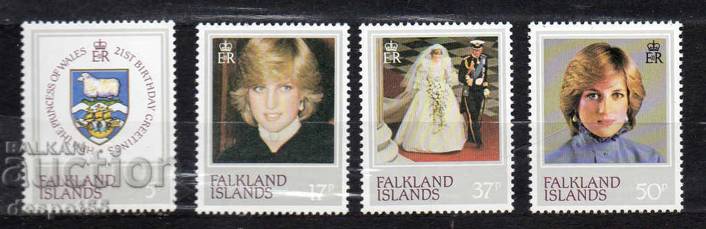 1982. Insulele Falkland. Ziua de nastere a Dianei, printesa Galilor