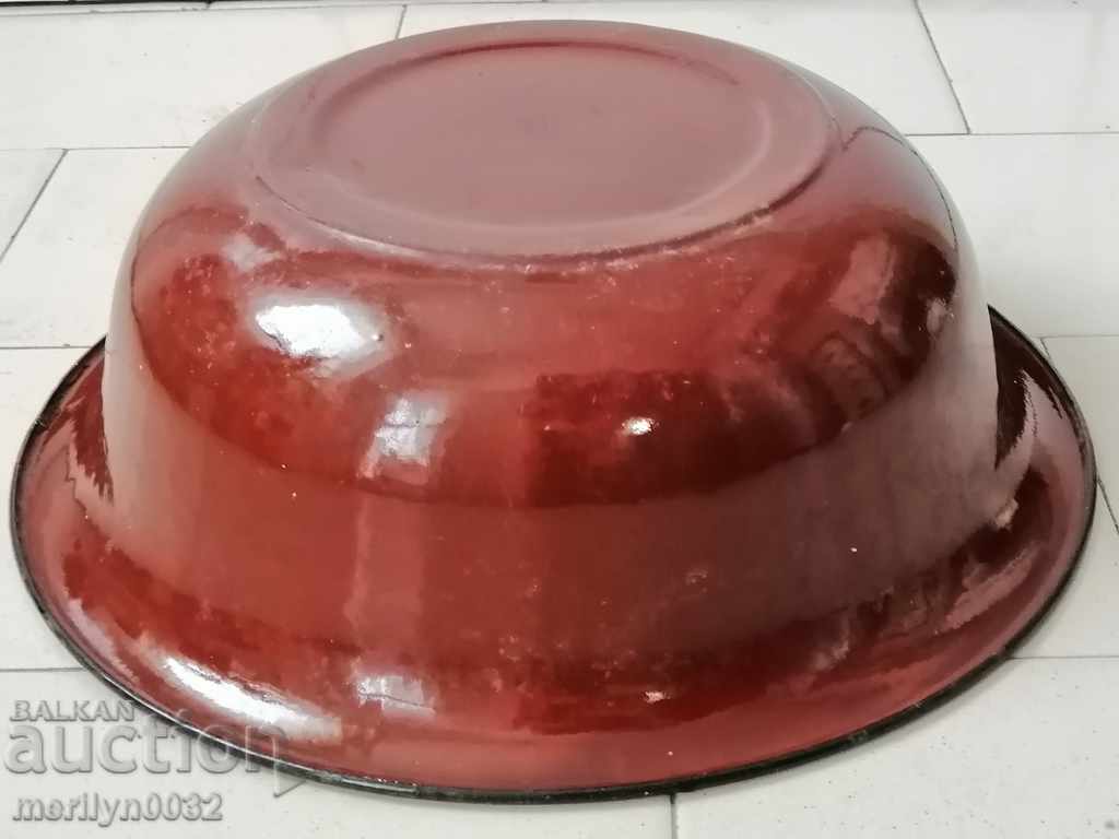 Enameled bowl basin with enamel from the Soviet Union Cup - 5 Enameled bowl basin with enamel from the Soviet Union Cup - 5