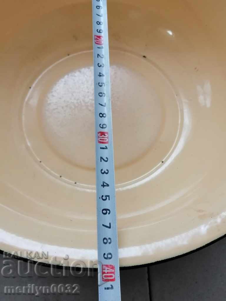 Enameled bowl basin with enamel from the Soviet Union Cup - 6 Enameled bowl basin with enamel from the Soviet Union Cup - 6