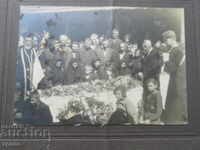 OLD PHOTO - CARDBOARD - LARGE - FUNERAL - 0286