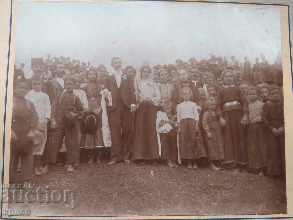 FOTO VECHE - CARTON - MARE - NUNTA - 0317 FOTO VECHE - CARTON - MARE - NUNTA - 0317