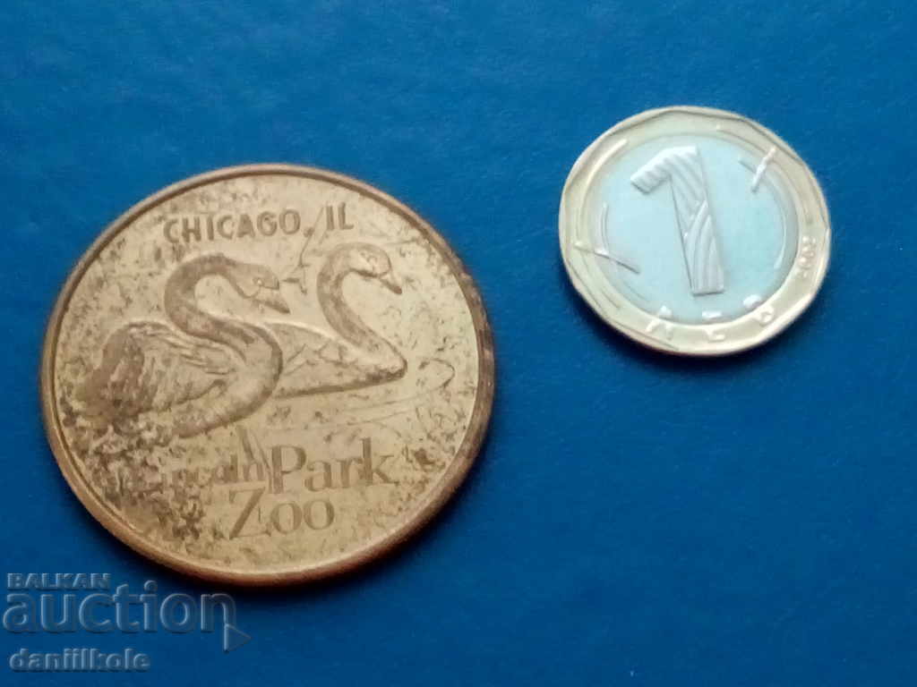 *$*Y*$* ΣΥΛΛΕΚΤΙΚΟ ΝΟΜΙΣΜΑ ΠΛΑΚΕΤΑ LINCOLN ZOO PARK GORILLA *$*Y*$*