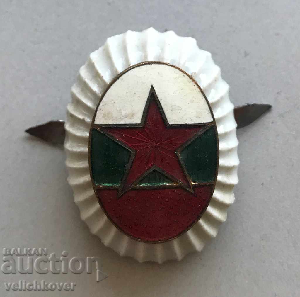 26983 Bulgaria cockade officer's cap 50s enamel