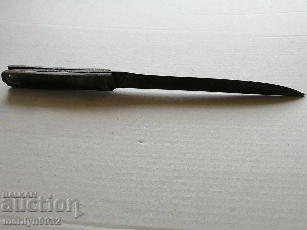 Old hand-forged shepherd's or butcher's knife primitive rioter - 5 Old hand-forged shepherd's or butcher's knife primitive rioter - 5