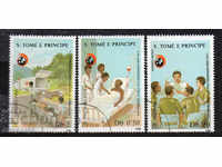 1988. Sao Tome și Prince. 125 de ani de Cruce Roșie Internațională
