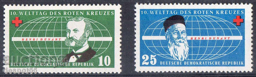 1957. GDR. Διεθνής Ημέρα Ερυθρού Σταυρού.