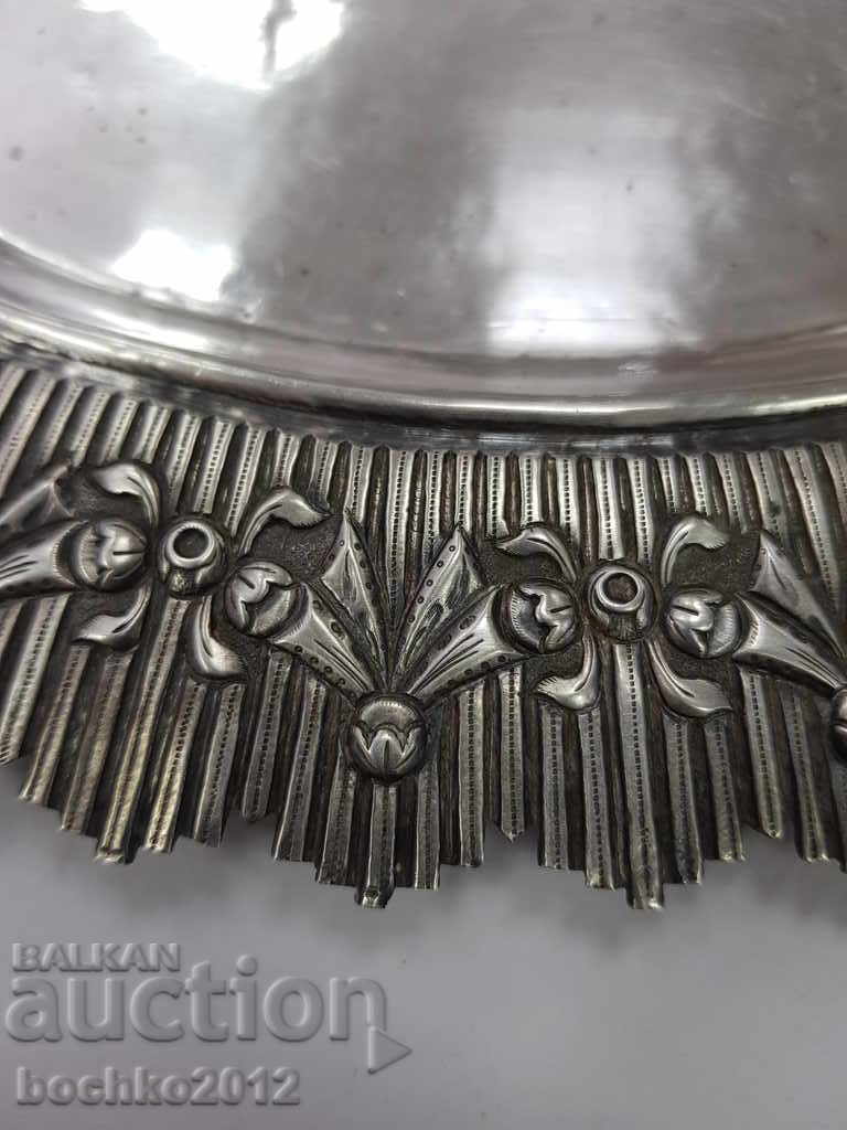 Delivery of Rare silver Renaissance dish for Turkish delight Delivery of Rare silver Renaissance dish for Turkish delight