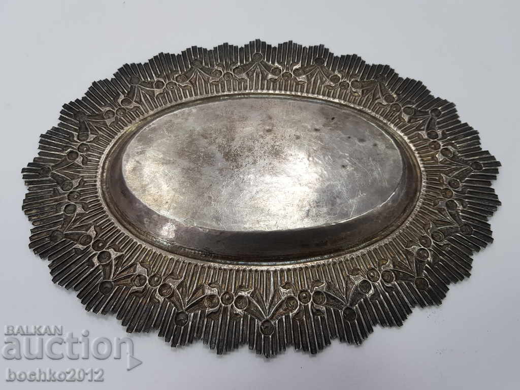 Rare silver Renaissance dish for Turkish delight - 5 Rare silver Renaissance dish for Turkish delight - 5