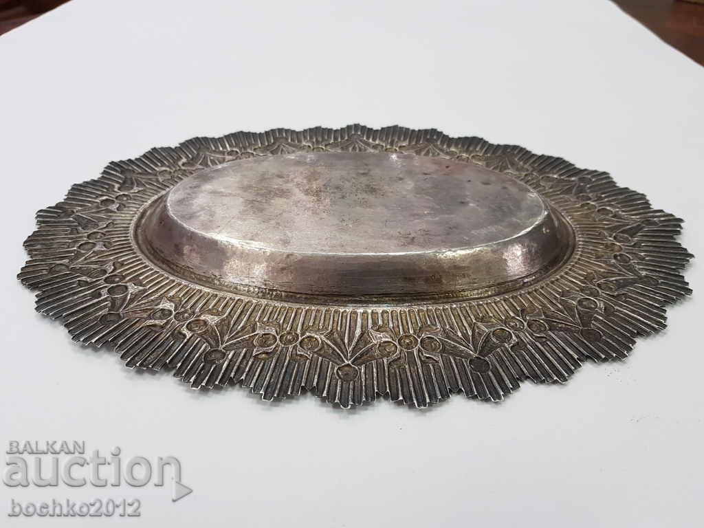 Rare silver Renaissance dish for Turkish delight - 6 Rare silver Renaissance dish for Turkish delight - 6