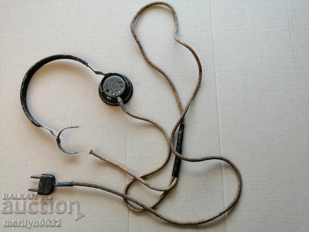 Headphones from the German radio station Wehrmacht WWII ORIGINAL with price 49.50 BGN | € 25.31 Headphones from the German radio station Wehrmacht WWII ORIGINAL with price 49.50 BGN | € 25.31