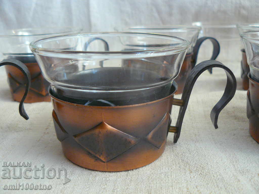 Coffee glassware set with coasters with price 30.00 BGN | € 15.34 Coffee glassware set with coasters with price 30.00 BGN | € 15.34