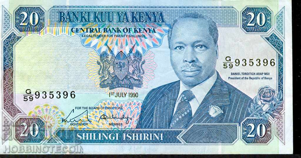 KENYA 20 Shillings issue 1990