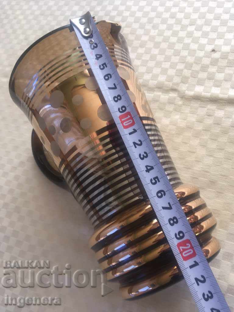 Auction  HEAVY BOHEMIA CZECH REPUBLIC GOLD GLASS