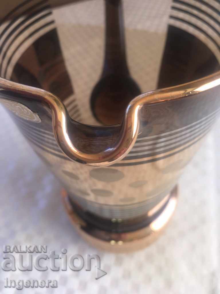 Delivery of HEAVY BOHEMIA CZECH REPUBLIC GOLD GLASS