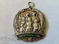 Mother's Glory Medal Silver Plated.