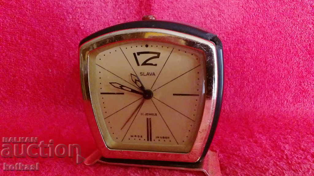 Old Soviet desk clock Alarm clock Slava SLAVA USSR Russia with price 45.50 BGN | € 23.26