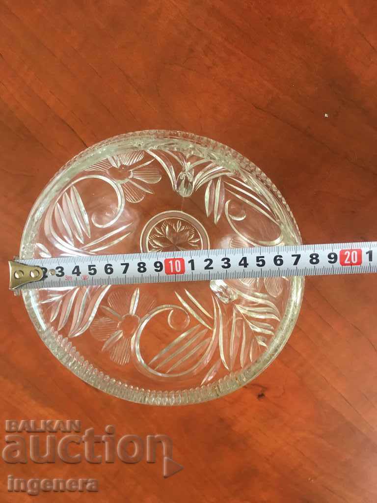 GLASS COOKBOOK WITH CRYSTAL THICK WITH FOOT with price 19.00 BGN | € 9.71 GLASS COOKBOOK WITH CRYSTAL THICK WITH FOOT with price 19.00 BGN | € 9.71