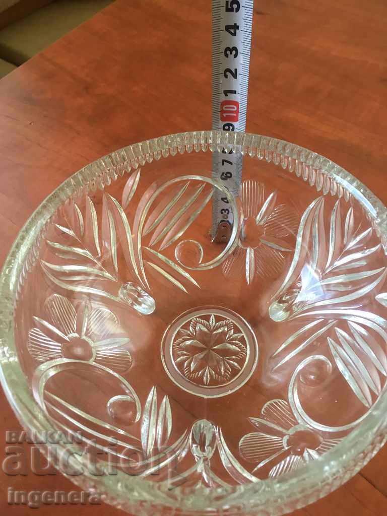 GLASS COOKBOOK WITH CRYSTAL THICK WITH FOOT - 5 GLASS COOKBOOK WITH CRYSTAL THICK WITH FOOT - 5