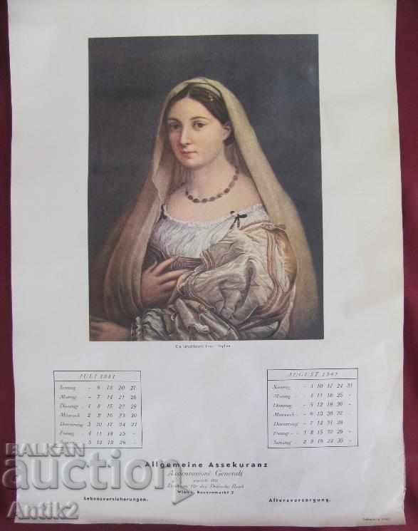 1941 Calendar Italian Artists 15th-17th Century with price 200.00 BGN | € 102.26 1941 Calendar Italian Artists 15th-17th Century with price 200.00 BGN | € 102.26
