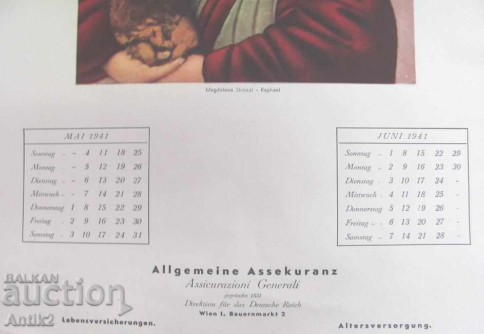 1941 Calendar Italian Artists 15th-17th Century - 6 1941 Calendar Italian Artists 15th-17th Century - 6