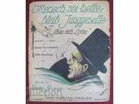 1910 Full Score Poster Music Walter Bromme Foxtrott-tempo