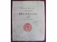 1935. Catalog de expoziții Expoziție internațională BRUXELLES