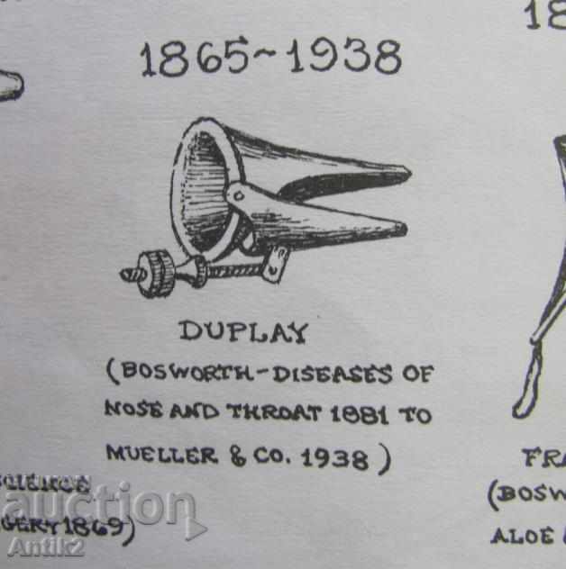 Delivery of 1865-1938 Antique NASAL SPECULA Medical Delivery of 1865-1938 Antique NASAL SPECULA Medical
