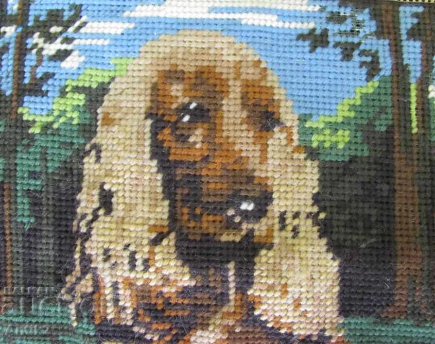 Delivery of Old Hand Sheet Tapestry Dog France Delivery of Old Hand Sheet Tapestry Dog France